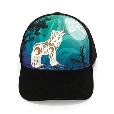 Adjustable Ball Cap - Howling Wolf