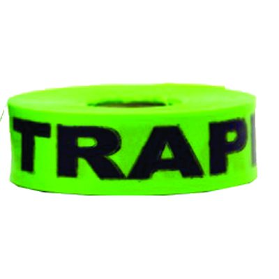 Flagging Tape Printed "Active Trapline" - Green