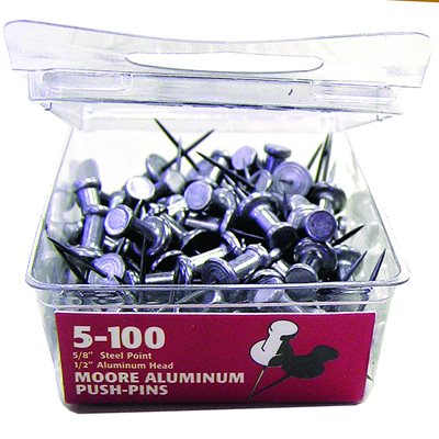 aluminum push pins