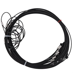 #4 Snare, 7 Ft.Black Cable, 3/32", 7X7, A/C, Tie (1 Doz.)