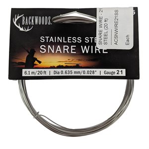 Snare Wire - 21 G Stainless Steel (20 Ft)
