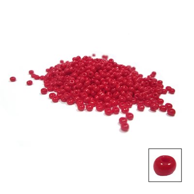 Glass Seed Beads - Medium Dark Red