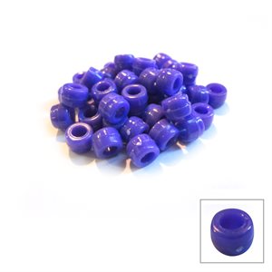 Plastic Mini Crow Beads - Purple