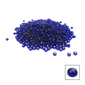 Glass Seed Beads - Silver Lined Royal Blue
