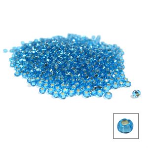 Glass Seed Beads - Silver Lined Aqua