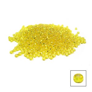 Glass Seed Beads - Silver Lined Yellow