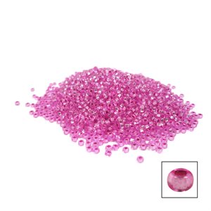 Glass Seed Beads - Silver Lined Mauve