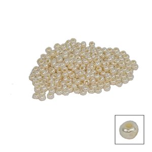 Glass Seed Beads - Eggshell Opaque