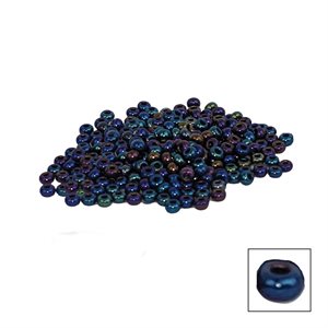 Glass Seed Beads - Navy Blue Iris