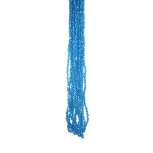 Glass Cut Beads - Capri Blue Lustre