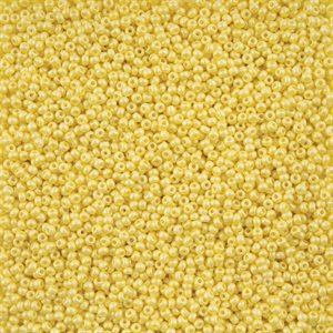 Seed Beads 10/0 Dyed Chalk Light Yellow