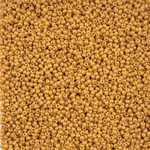 Seed Beads 10/0 Dyed Chalk Yellow-Brown