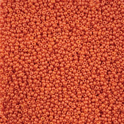 Seed Beads 10/0 Dyed Chalk Orange 250g