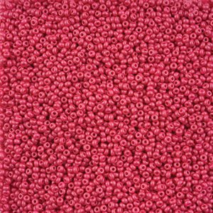 Seed Beads 10/0 Dyed Chalk Fuchsia