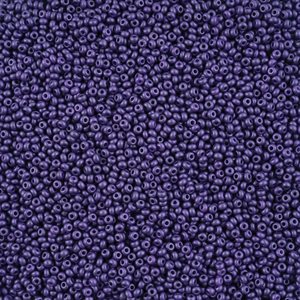 Seed Beads 10/0 Dyed Chalk Dark Violet