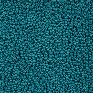 Seed Beads 10/0 Dyed Chalk Teal