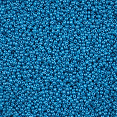 Seed Beads 10/0 Dyed Chalk Dark Turquoise 40g