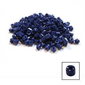Glass 2 Cut Beads - Opaque Royal Blue 