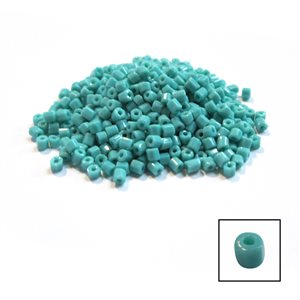 Glass 2 Cut Beads - Opaque Turquoise 