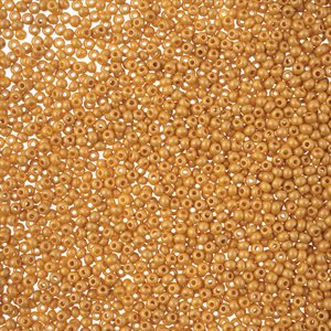 Seed Beads 11/0 Dyed Chalk Yellow-Brown