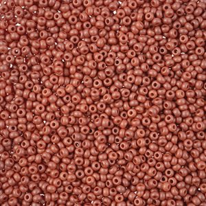 Seed Beads 11/0 Dyed Chalk Light Brown