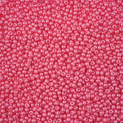 Seed Beads 11/0 Dyed Chalk Light Pink 250g