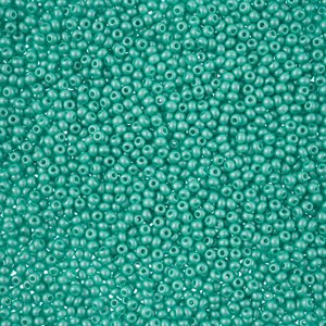 Seed Beads 11/0 Dyed Chalk Mint