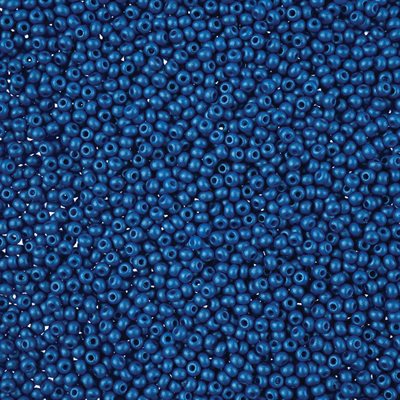 Seed Beads 11/0 Dyed Chalk Blue 250g