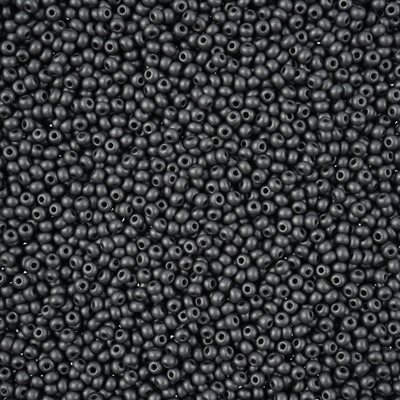 Seed Beads 11/0 Dyed Chalk Grey 250g
