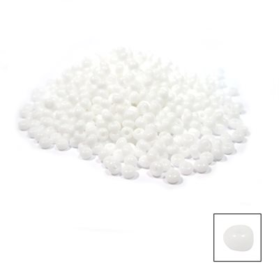 Glass Seed Beads - White Opaque