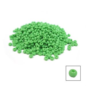 Glass Seed Beads - Light Green Opaque