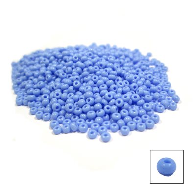 Glass Seed Beads - Pale Blue Opaque