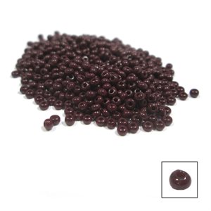 Glass Seed Beads - Dark Brown Opaque
