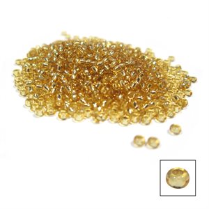 Glass Seed Beads - Silver Lined Light Gold