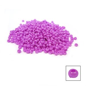 Glass Seed Beads - Fuchsia Opaque Dyed