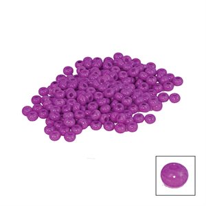 Glass Pony Beads - Op Dyed Lilac