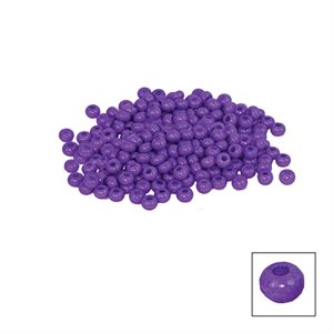 Glass Pony Beads - Op Dyed Violet