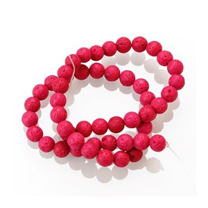 Lava Beads - Pink (6 mm) 