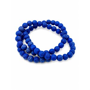 Lava Beads - Royal Blue (6 mm)