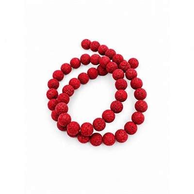 Lava Beads - Red (8 mm) 