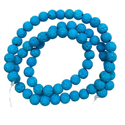 Lava Beads - Turquoise (6 mm) 