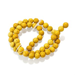 Lava Beads - Yellow (10 mm) 