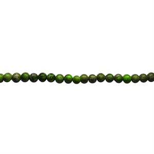 Beads - Round Stones, Green Jasper  8 mm