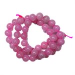 Round Stones, Pink Quartz 8mm
