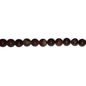 Beads - Round Stones, Poppy Jasper 6 mm