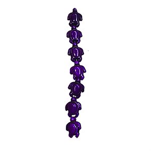 Howlite Stone Turtles Purple (25 Pieces)