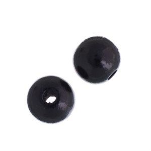 Wooden Beads Round 6 mm    Black (200Pcs/Pkg)