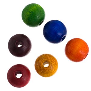 Wooden Beads Round 6 mm   Multi (200Pcs/Pkg)