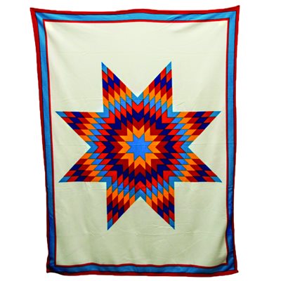 Fleece Blanket - White Sioux Star