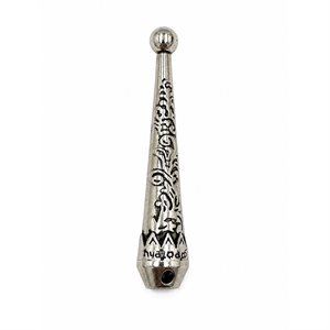 Bolo Tip, Antique Silver, 10pcs (51.5 x 10mm, 4.5mm Hole)